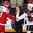 COLOGNE, GERMANY - MAY 7: Players of the Game for Clayton Keller #19 of the U.S. and  Morten Madsen #29 of Denmark shake hands following USA's 7-2 preliminary round win at the 2017 IIHF Ice Hockey World Championship. (Photo by Andre Ringuette/HHOF-IIHF Images)

